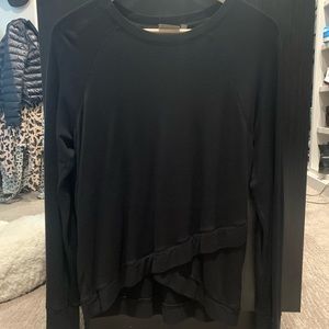 Black athleta lightweight sweatshirt